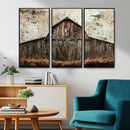 Rustic Barn Wall Art | Farmhouse Wall Decor Canvas Print |