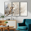 Barn Owl Wall Art | Watercolor Canvas Print | Perfect for