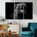 Bear Canvas Print | Wildlife Wall Art for Cabin Decor |
