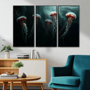 Abstract Jellyfish Wall Art Canvas Print