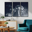 Jellyfish Wall Art Canvas Print, Modern Abstract Jellyfish