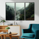 Misty Forest Wall Art | Ready to Hang and Framed | Tranquil