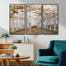 Forest Grove Wall Art | Serene Pathway Canvas Print | Ready