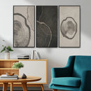 Minimalist Tree Rings Wall Art | Modern Abstract Canvas