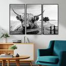 Scottish Highland Cow Wall Art | Rustic Farmhouse Décor |