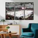 Lausanne Arena Ice Hockey Stadium Wall Art Canvas Print,