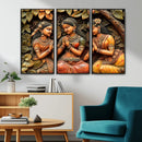 Indian Woman Statue Wall Art Canvas Print