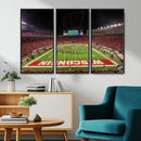 Wisconsin Badgers Football Team Print Canvas- Madison Camp