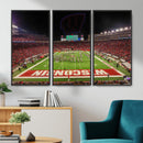 Wisconsin Badgers Football Team Print Canvas- Madison Camp