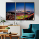 Wolfpack Football Team Wall Art Print - Raleigh