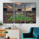 University of Michigan Wolverines Print Canvas, Football