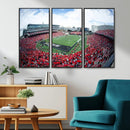 Cincinnati Bearcats Football Team Print - Nippert Stadium Wall Art Canvas Print