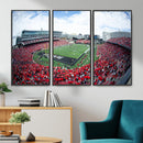Cincinnati Bearcats Football Team Print - Nippert Stadium Wall Art Canvas Print