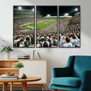Michigan State Spartans Football Canvas Print - East Lansing
