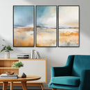 Abstract Landscape Wall Art Canvas Print - Warm Tones of