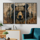 Abstract 399 Bear Wall Art | Rustic Cabin Wall Decor with by MyGreatCanvas | Canvas Wall Art Prints | Photo Prints & Wall Decor
