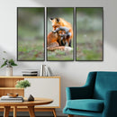 Heartwarming Fox and Baby Cub Wall Art | Ready to Hang