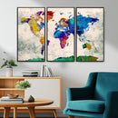 World Map Canvas Print – Framed Travel Map Wall Art for by MyGreatCanvas | Canvas Wall Art Prints | Photo Prints & Wall Decor