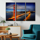 Large Wall Art San Francisco Canvas Print - Wonderful Golden