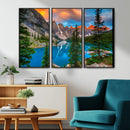 Canadian Rockies Moraine Lake Wall Art Canvas Print, Pine
