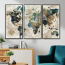 Framed Vintage World Map Wall Art – Abstract Map Canvas by MyGreatCanvas | Canvas Wall Art Prints | Photo Prints & Wall Decor