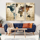 World Map Canvas Print – Detailed Map of the World Wall Art by MyGreatCanvas | Canvas Wall Art Prints | Photo Prints & Wall Decor