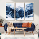 Abstract Blue Mountain Canvas Wall Art – Modern Triptych by MyGreatCanvas | Canvas Wall Art Prints | Photo Prints & Wall Decor
