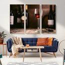 Red Wine and Bottle Canvas Print by MyGreatCanvas | Canvas Wall Art Prints | Photo Prints & Wall Decor