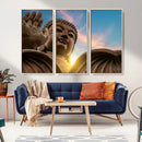 Buddha Statue and Daylight Wall Art, Buddha Statue Wall Art by MyGreatCanvas | Canvas Wall Art Prints | Photo Prints & Wall Decor