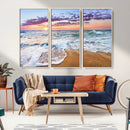Coastal Sunset Art Beach Canvas Wall Art Print | Ocean Waves by MyGreatCanvas | Canvas Wall Art Prints | Photo Prints & Wall Decor