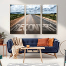 Recovery Road Wall Art Canvas Print by MyGreatCanvas | Canvas Wall Art Prints | Photo Prints & Wall Decor