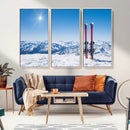Ski Season Snow Wall Art Canvas Print