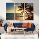 Sunset Palm Trees Wall Art Canvas Print by MyGreatCanvas | Canvas Wall Art Prints | Photo Prints & Wall Decor
