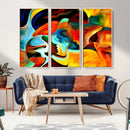 Human Love Figures Abstract Wall Art Canvas Print