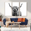 Fanny Scottish Highland Cow Cattle Art Print Farmhouse Wall by MyGreatCanvas | Canvas Wall Art Prints | Photo Prints & Wall Decor