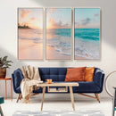 Beach Wall Art - Stunning Ocean Sunset Canvas Print with