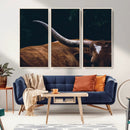 Texas Longhorn Bull Wall Art Canvas Print - Large Framed by MyGreatCanvas | Canvas Wall Art Prints | Photo Prints & Wall Decor