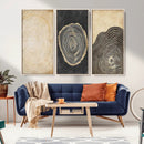Tree Rings Canvas Wall Art Print – Minimalist Natural