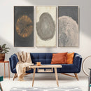 Boho Tree Ring Wall Art, Modern Minimalist Wood Grain