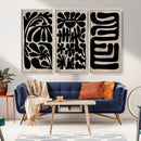 Canvas Print Wall Art Abstract Art Boho, Framed Boho Art