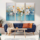 Abstract Flower Wall Art Canvas Print