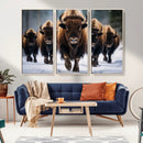 Buffalo Wall Art Canvas Print, American Bison Herd Wall Art by MyGreatCanvas | Canvas Wall Art Prints | Photo Prints & Wall Decor