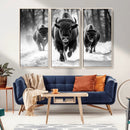 Buffalo Wall Art Canvas Print, Bison Family Wall Art Canvas by MyGreatCanvas | Canvas Wall Art Prints | Photo Prints & Wall Decor