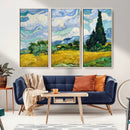 Wheatfield With Cypresses By Van Gogh Painting Wall Art