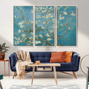 Vincent Van Gogh's Almond Blossom Abstract Wall Art Canvas,