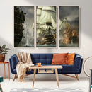 Pirate Ship War Wall Art Canvas Print by MyGreatCanvas | Canvas Wall Art Prints | Photo Prints & Wall Decor