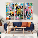 Life Beautiful Art Print - Banksy Graffiti Wall Art Canvas by MyGreatCanvas | Canvas Wall Art Prints | Photo Prints & Wall Decor
