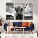 Scottish Cow Wall Art Canvas Print | Longhorn Wall Art | by MyGreatCanvas | Canvas Wall Art Prints | Photo Prints & Wall Decor