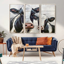 Vintage Baby and Mom Cattle Wall Art Canvas Print by MyGreatCanvas | Canvas Wall Art Prints | Photo Prints & Wall Decor