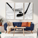 Winter Ice Hockey Sport Canvas Wall Art Print - Hockey Wall by MyGreatCanvas | Canvas Wall Art Prints | Photo Prints & Wall Decor